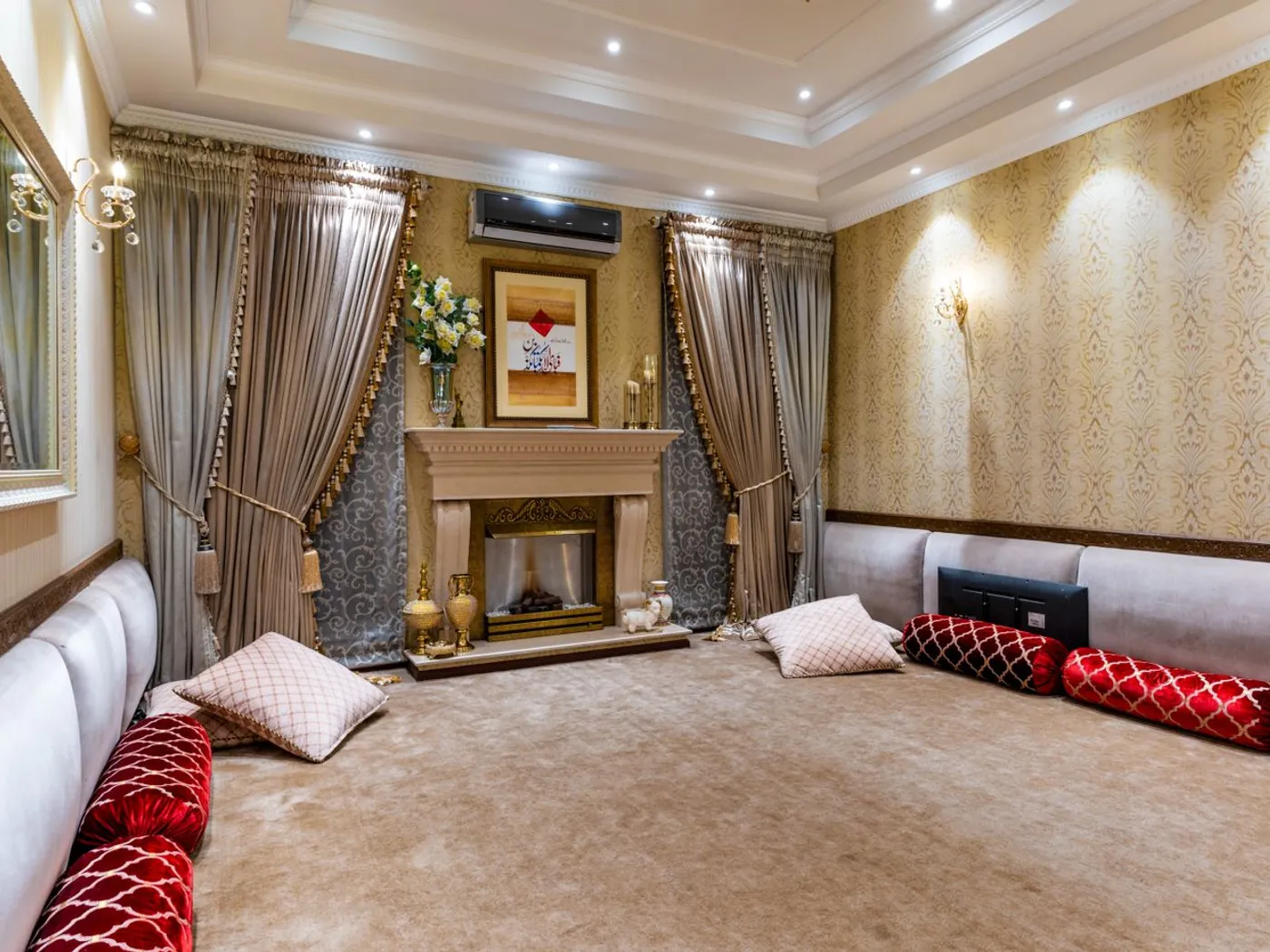 Living volume inside an Embassy Riverine villa